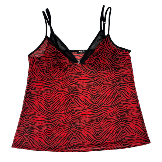Fila Red Animal Print Camisole - Size M/L