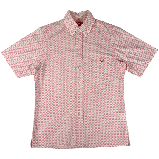Pink Bape Button Up Top - Size S