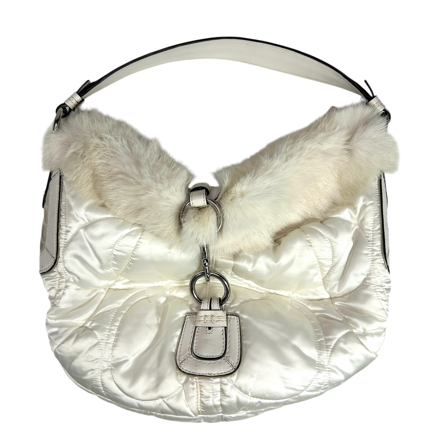 Vintage Coach Fluffy Quilted Shoulder Bag