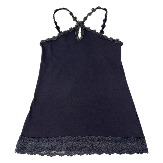 Grey Flower Halter Neck Top - Size XS/S
