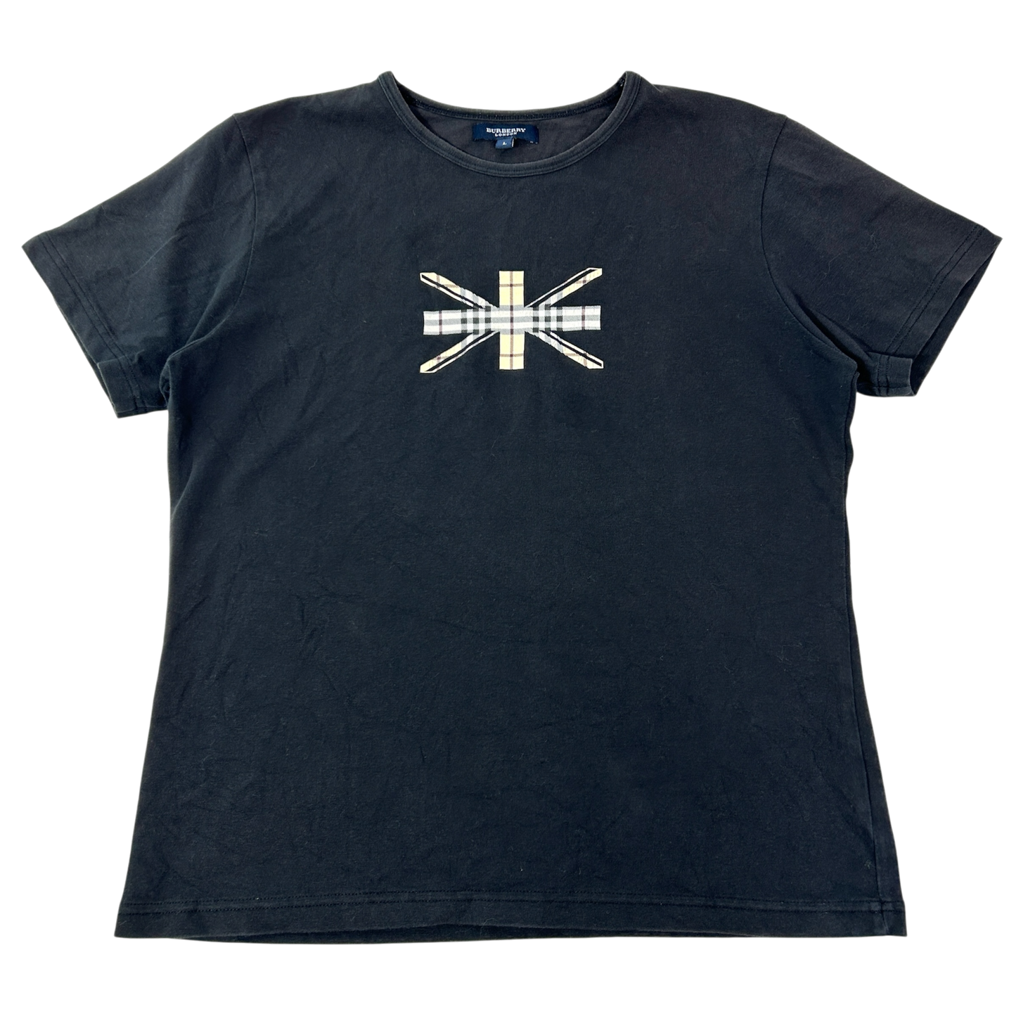 Black Burberry Nova Babytee - Size M/L