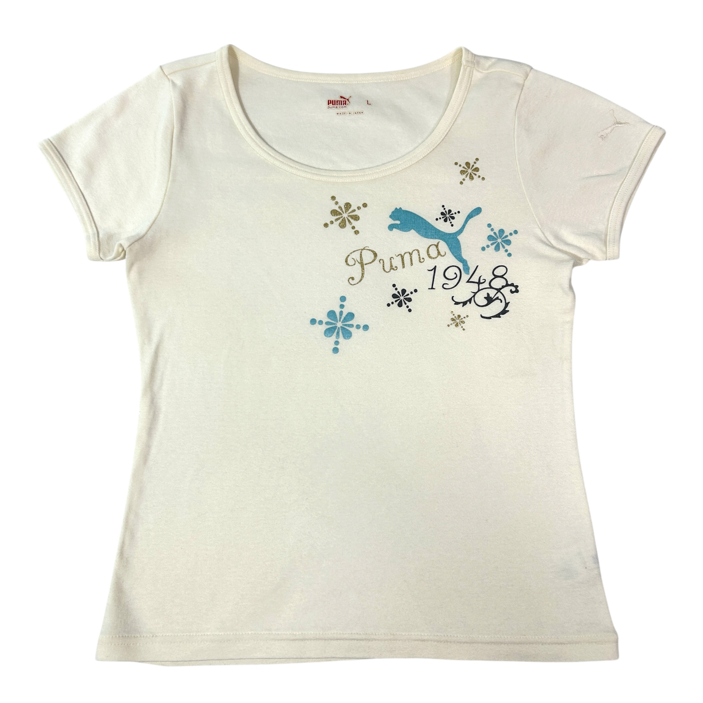Cream Puma Babytee - Size M