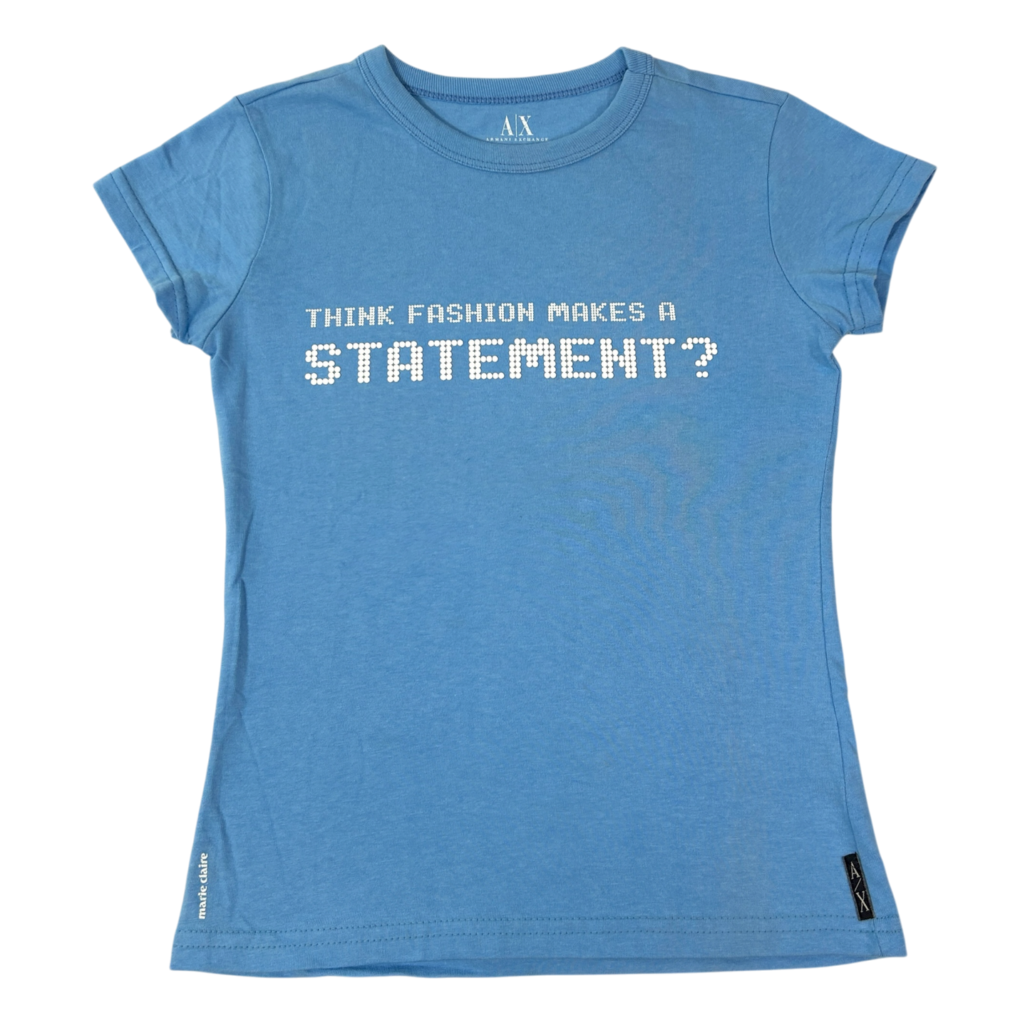 Deadstock Armani Exchange Blue Babytee - Size S