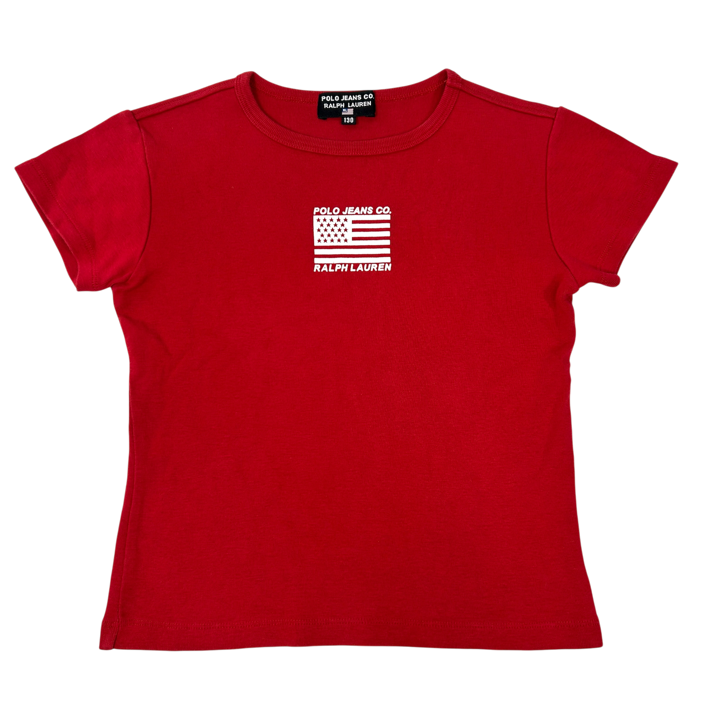 Red Polo Jeans Flag Babytee - Size XS/S
