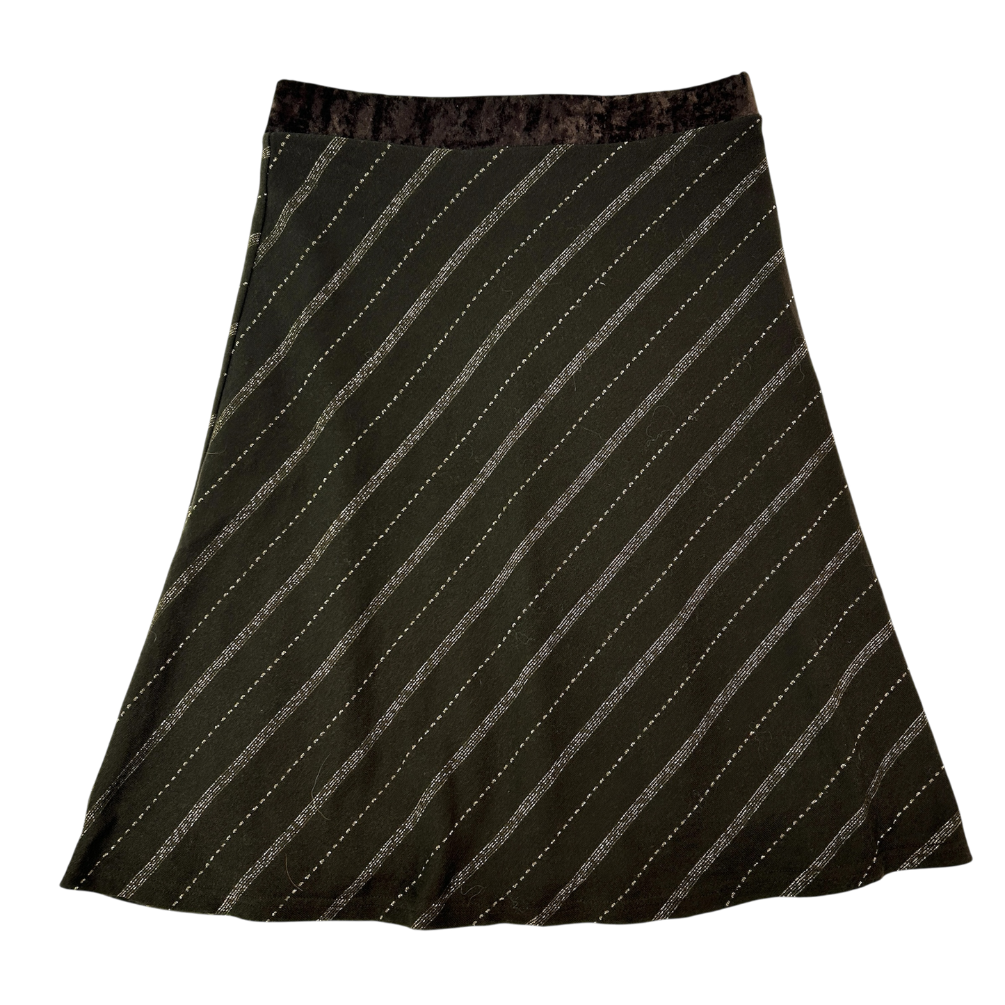 Brown/Gold Midi Skirt - Size XS/S