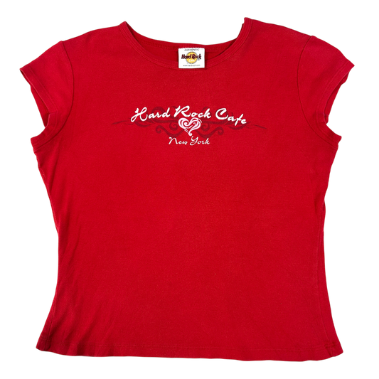 Red Hard Rock Rose Babytee - Size S/M