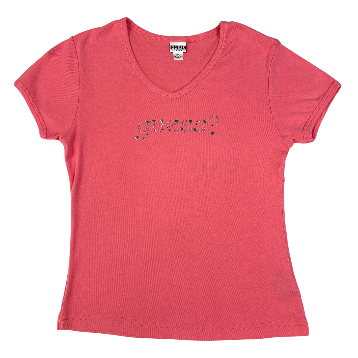 Guess Rhinestone Babytee - Size S/M