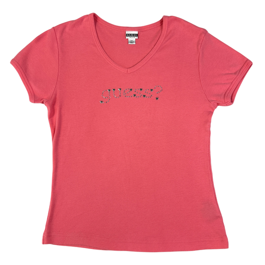 Guess Rhinestone Babytee - Size S/M