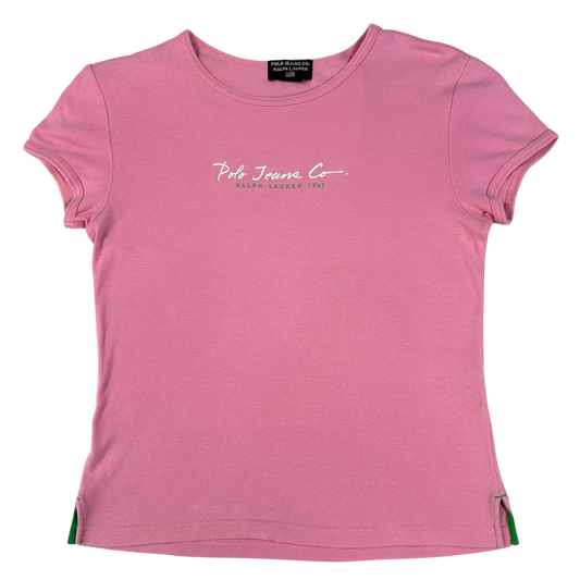 Pink Polo Jeans Babytee - Size S/M