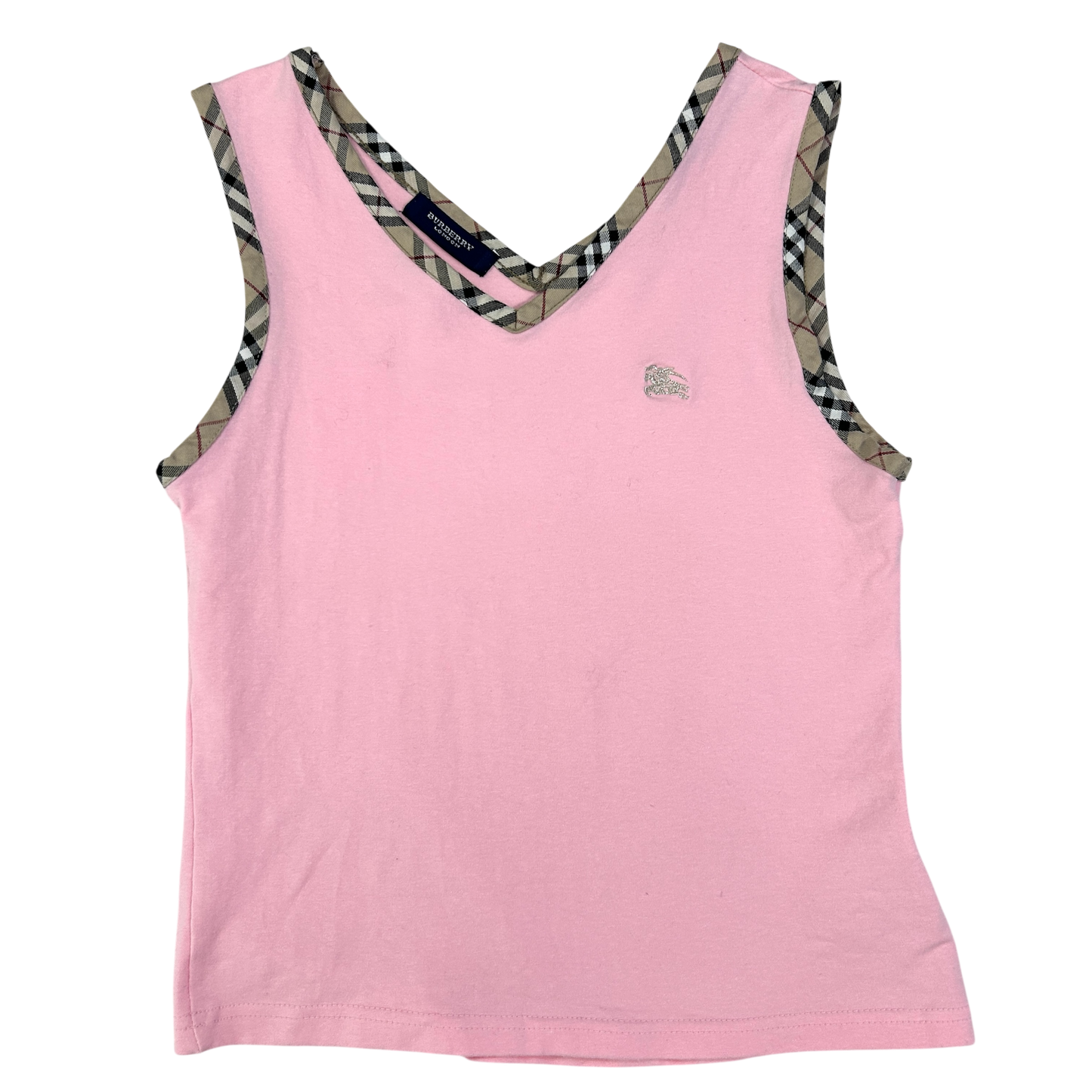 Pink Burberry Nova Tank Top - Size XS