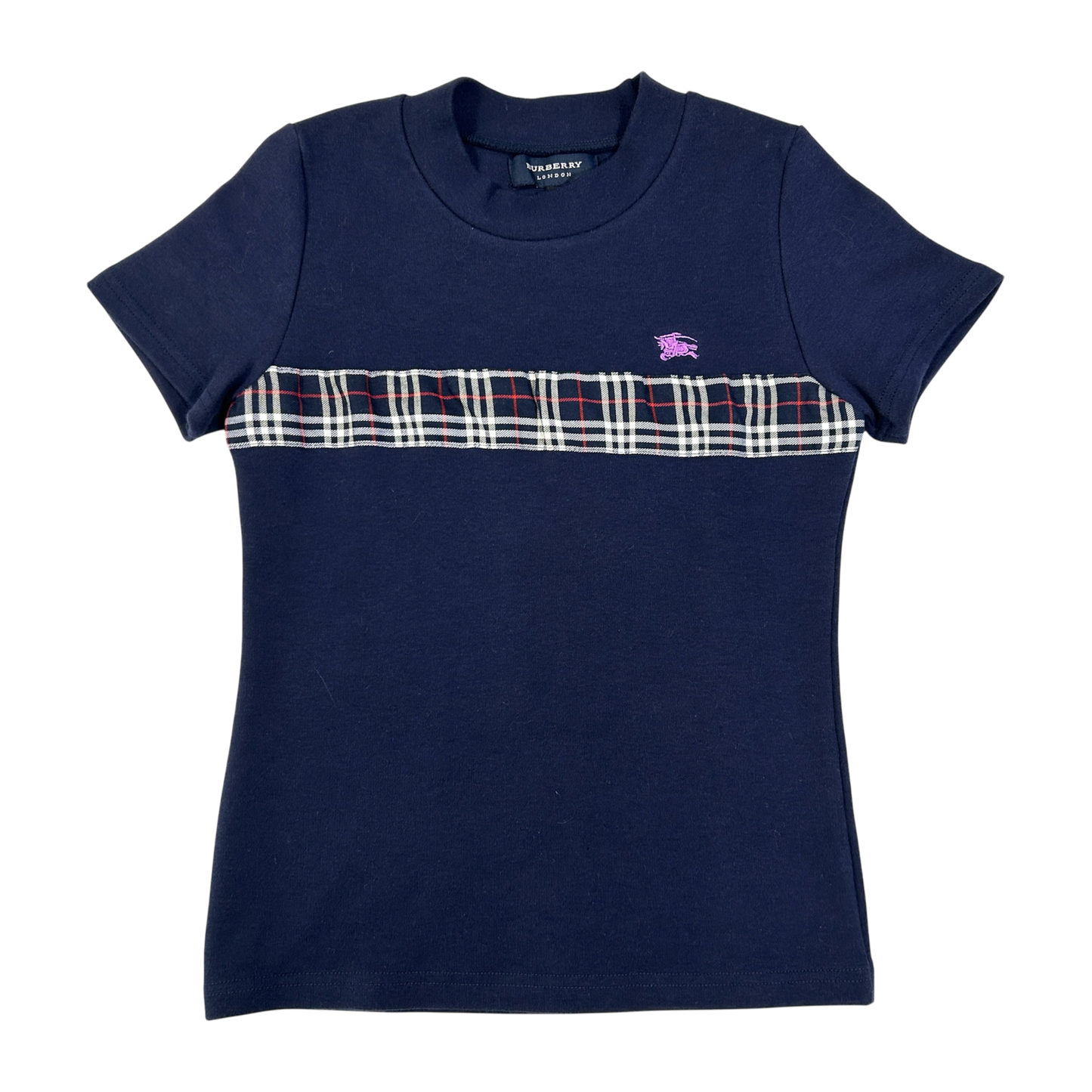 Dark Blue Burberry Babytee - Szie S