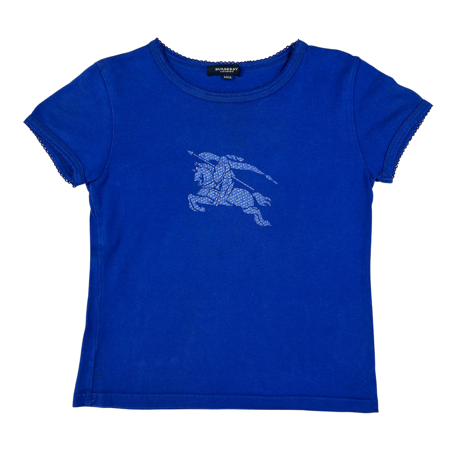 Royal Blue Burberry Babytee - Size XS