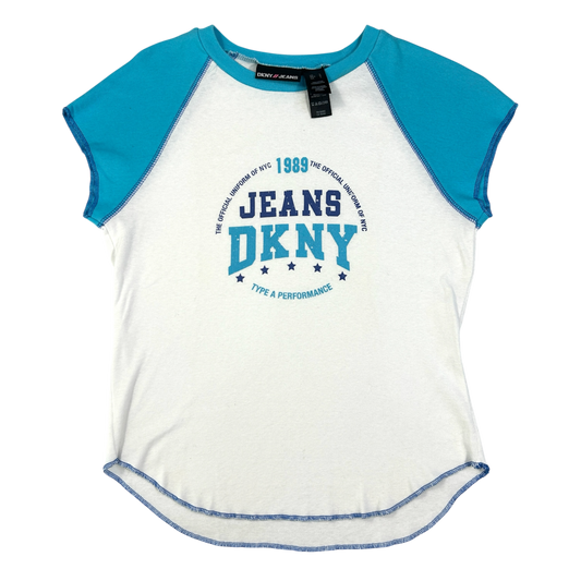 DKNY Jeans Two Tone Babytee - Size M