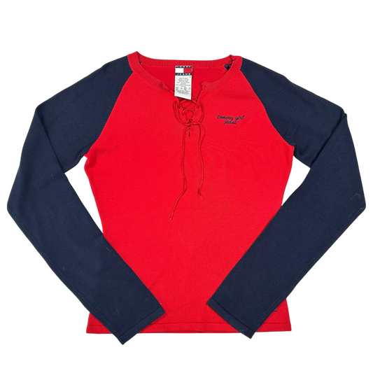 Two Tone Tommy Girl Jeans Long Sleeve - M