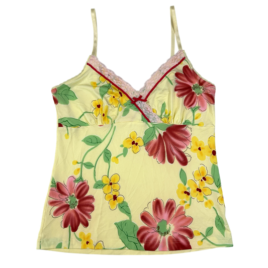 Yellow Floral Camisole - Size S