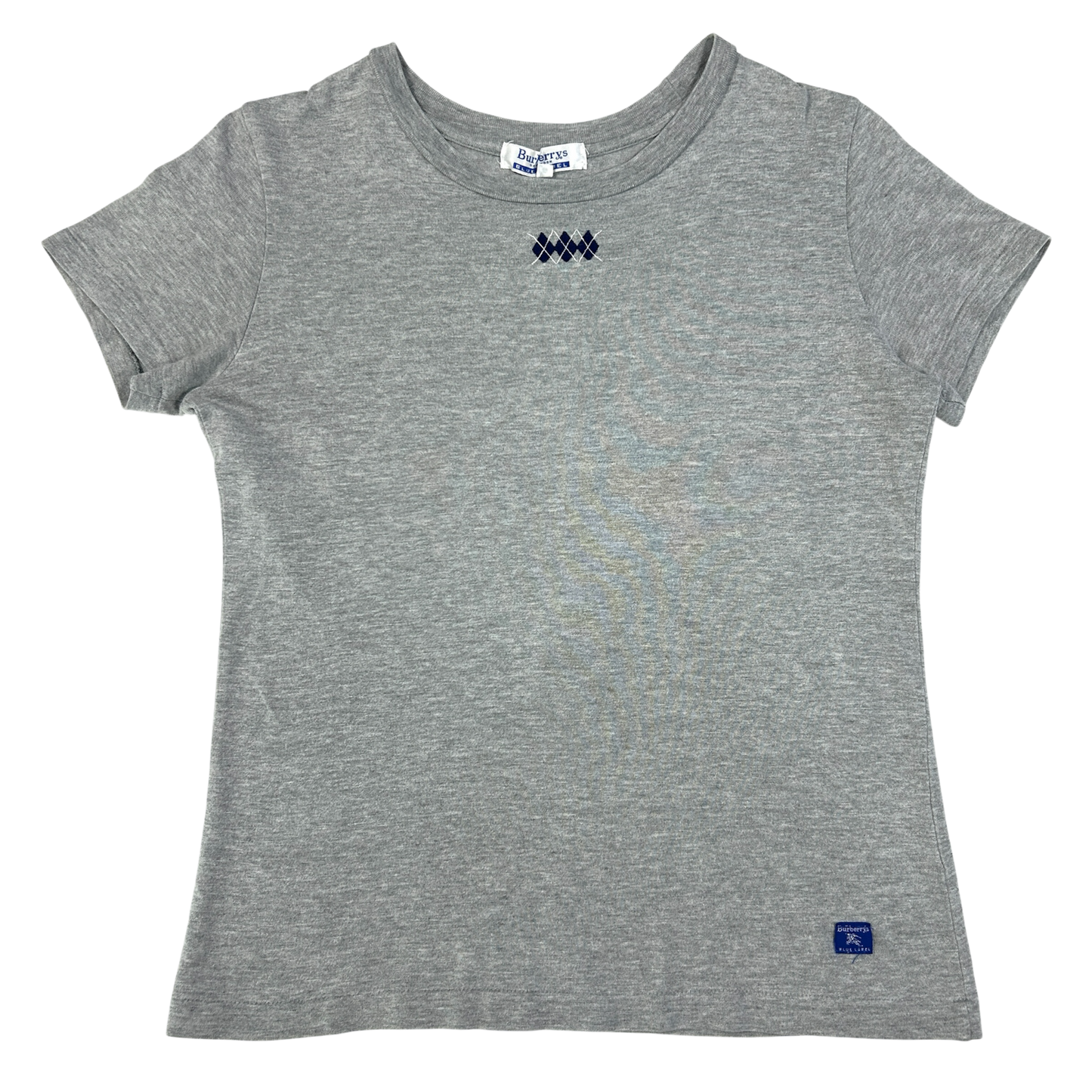 90's Burberry Grey Babytee - Size M
