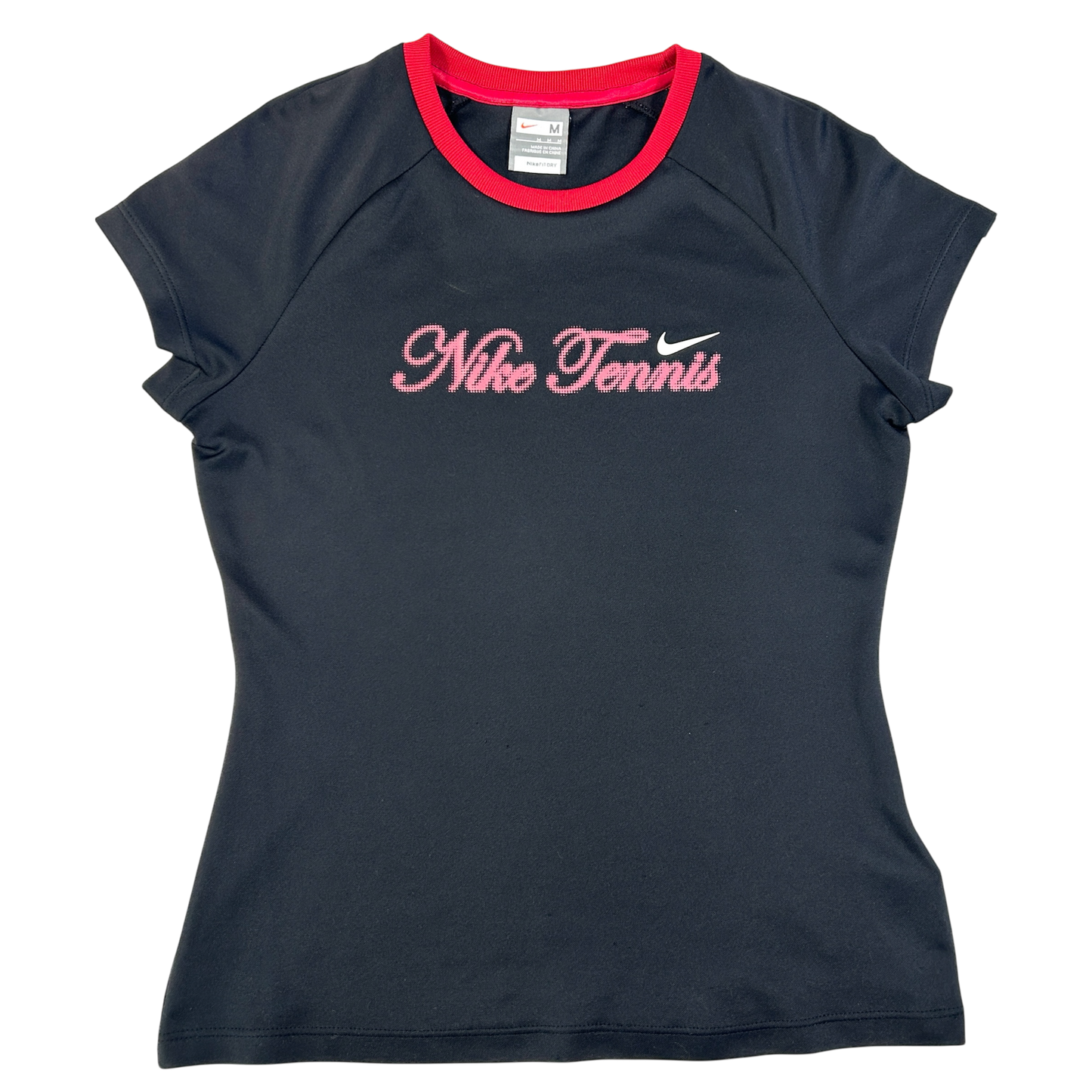 Black Nike Tennis Babytee - Size S/M