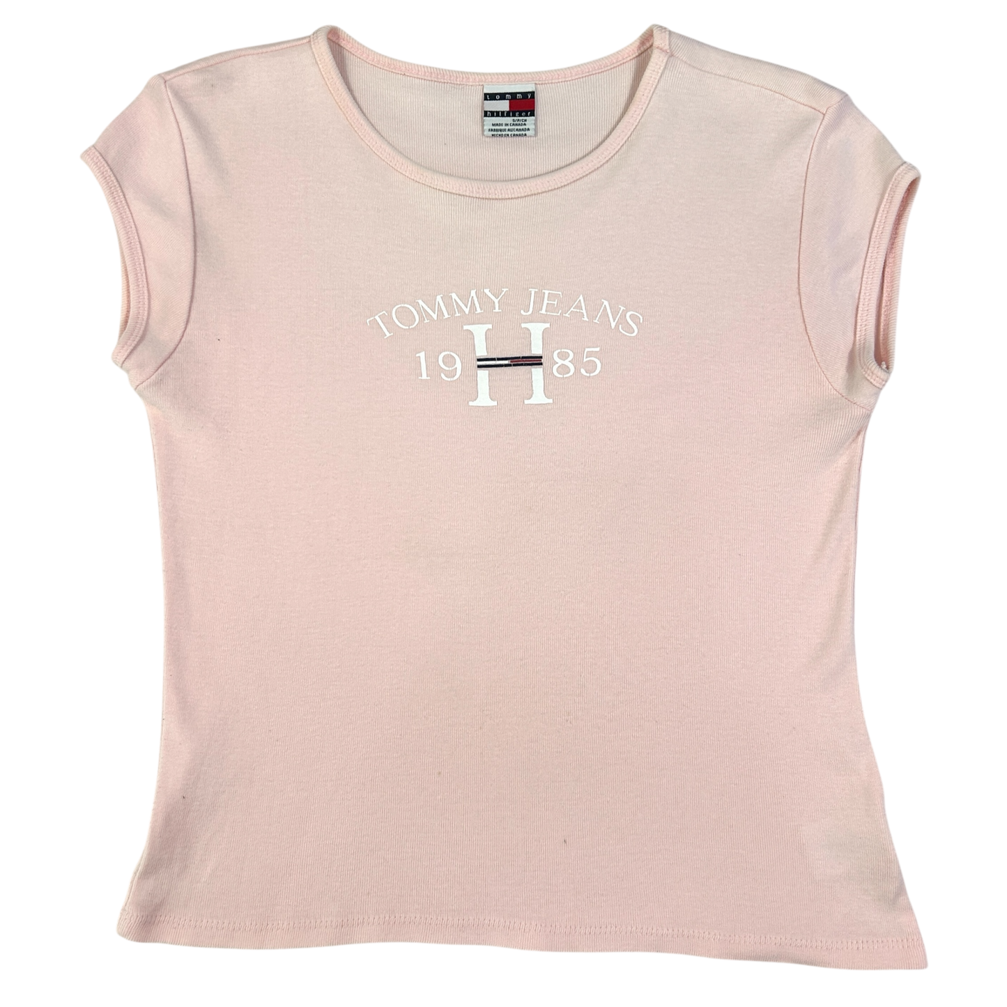 Baby Pink Tommy Jeans Babytee - Size S/M