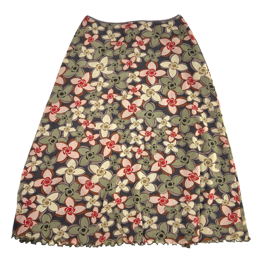 Vintage Kookai Floral Midi Skirt - Size XS/S