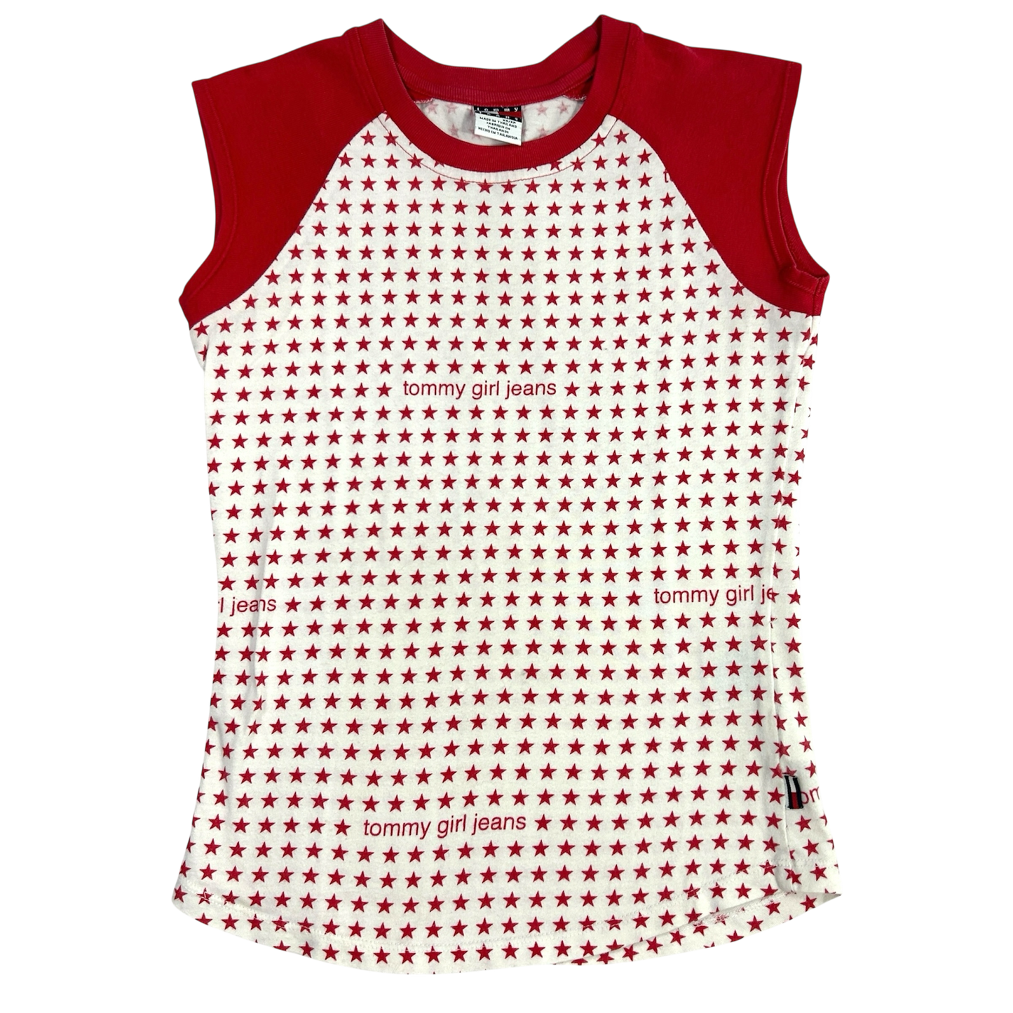 Tommy Girl Jeans Two Tone Star Tank Top - Size XS/S