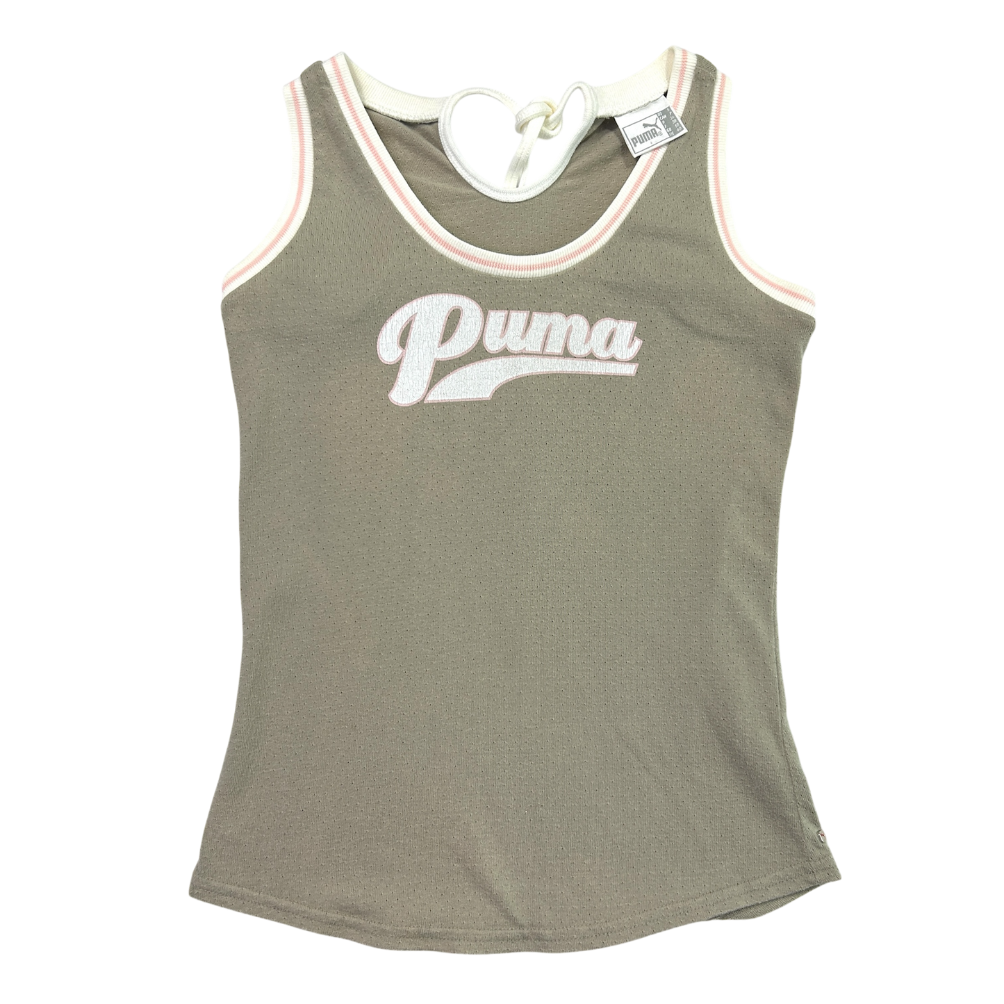 Vintage Grey Puma Tank Top - Size M