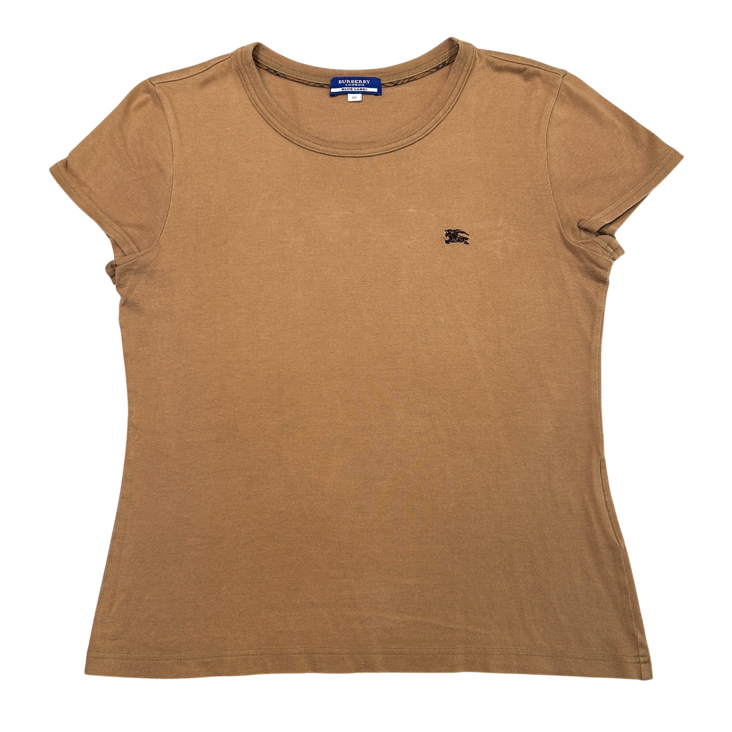 Vintage Brown Burberry Baby Tee - Size M