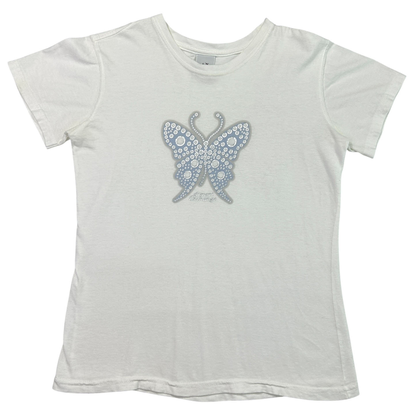 Vintage Armani Exchange Butterfly Baby Tee - Size M