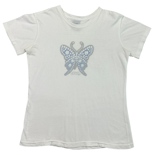 Vintage Armani Exchange Butterfly Baby Tee - Size M