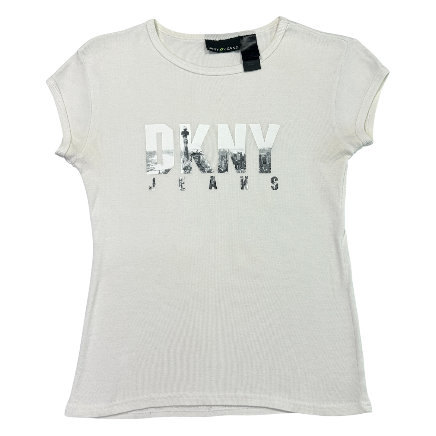 Vintage DKNY New York Skyline Baby Tee - Size S