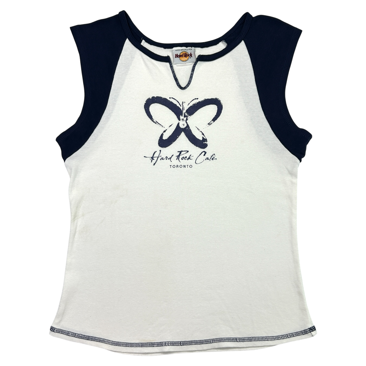 Vintage Two-Tone Butterfly Tank - Size L