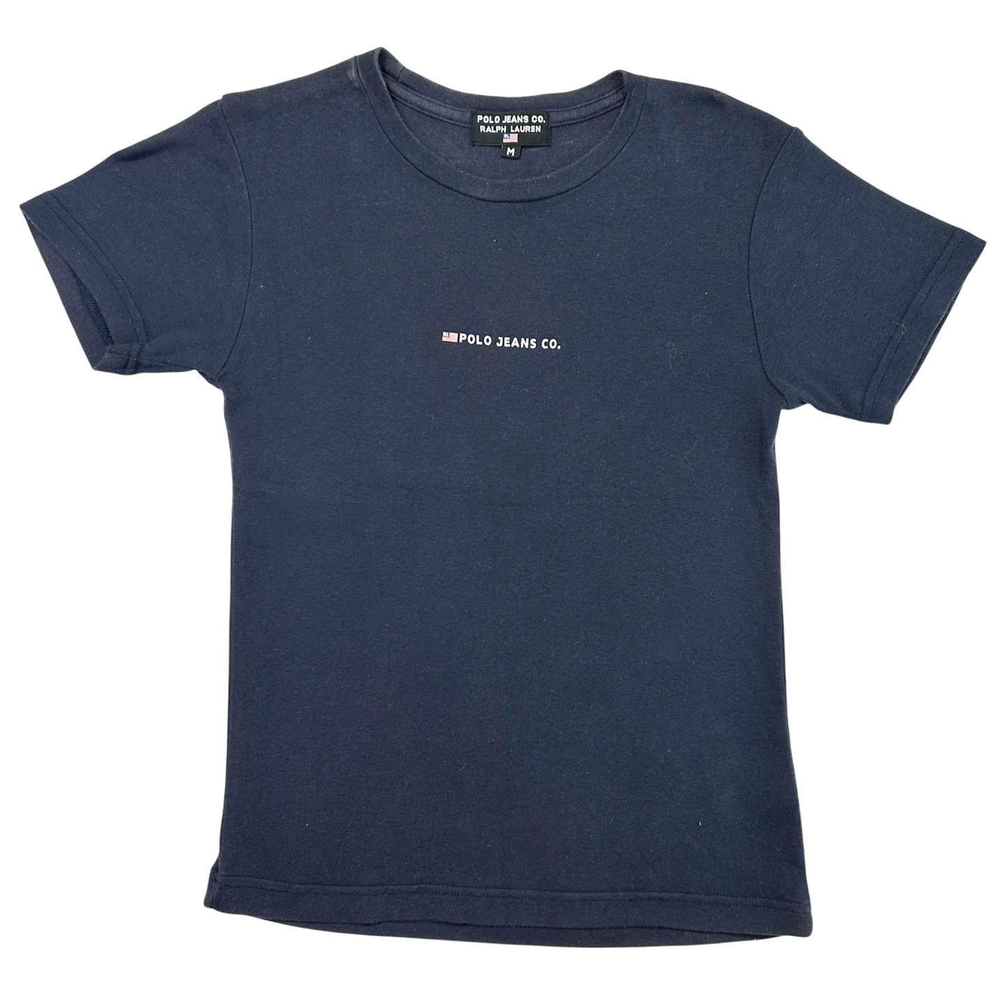 Vintage Polo Jeans Flag Baby Tee - Size S