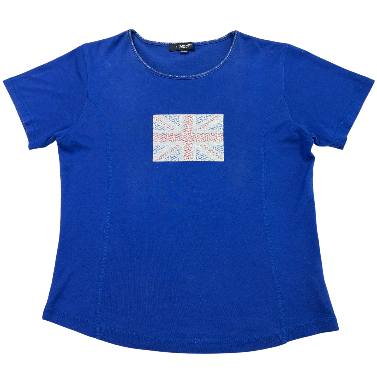 Vintage Burberry Flag Baby Tee - Size S/M
