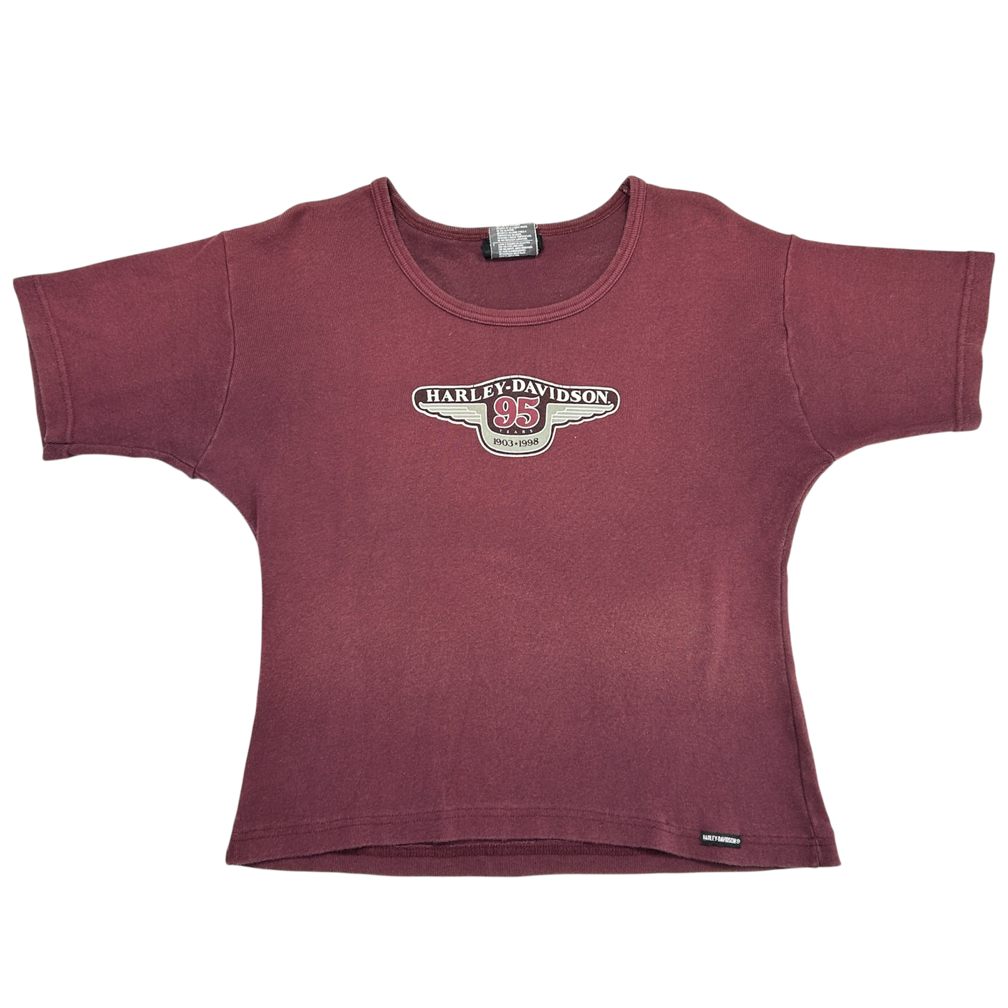 Vintage Harley Davidson '95' Babytee - Size M/L