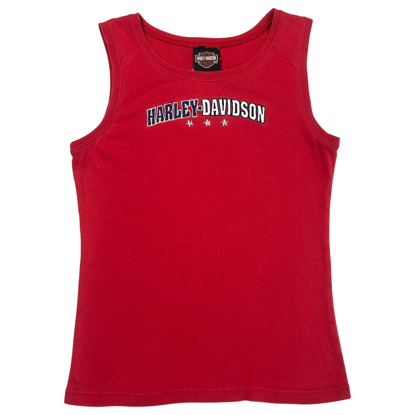 Vintage Red Harley Davidson Star Tank - Size S
