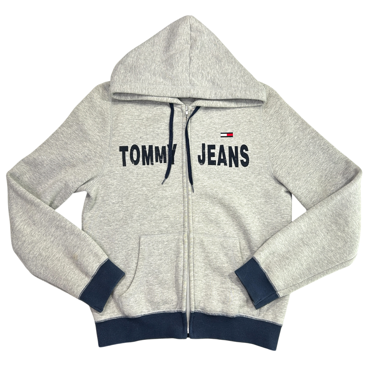 Vintage Tommy Jeans Zip Up Hoodie - Size S