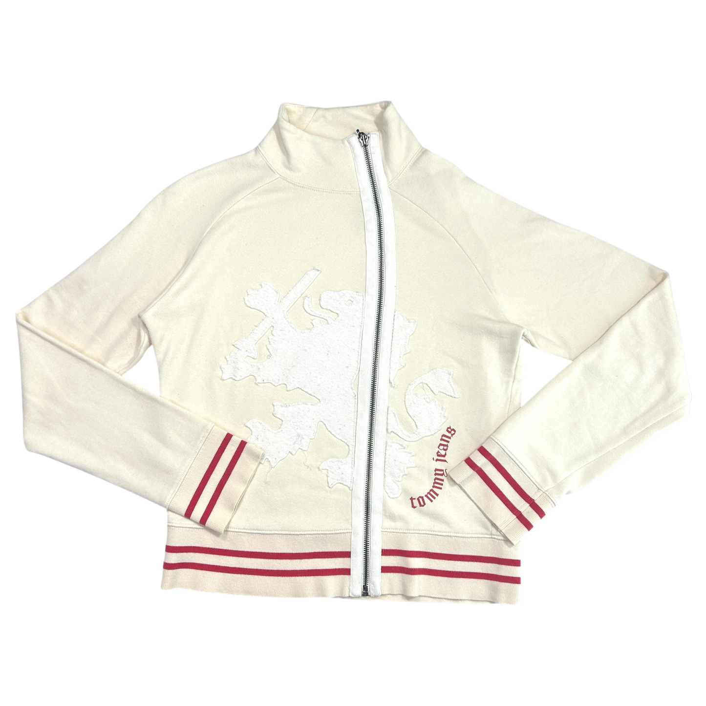Vintage Tommy Jeans Asymmetrical Zip Up Jacket - Size S