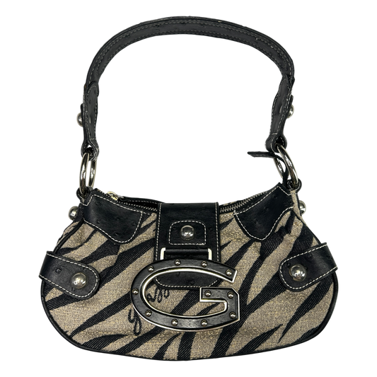 RARE Vintage Guess Zebra Print Shoulder Bag