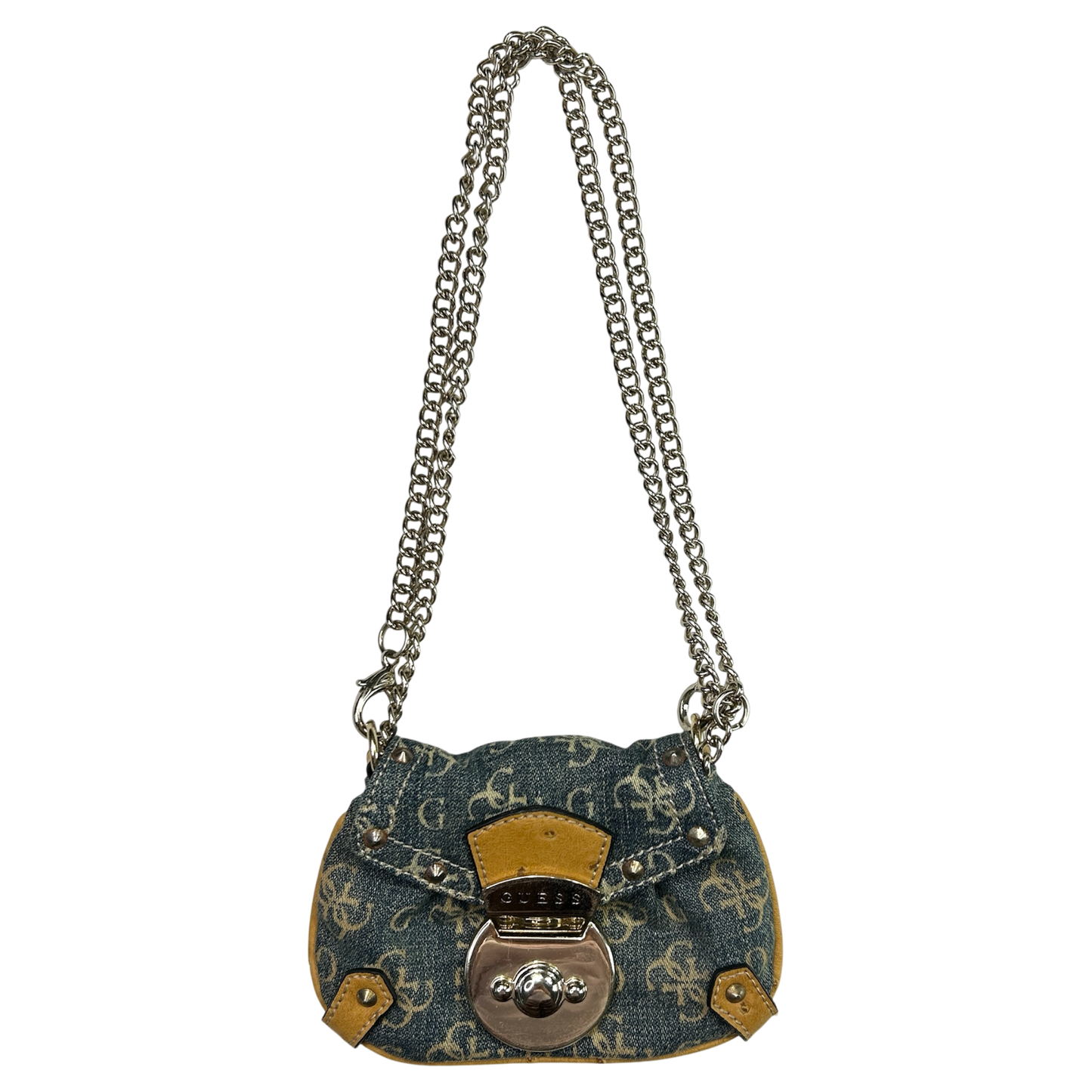 RARE Vintage Mirco Denim Guess Chain Bag