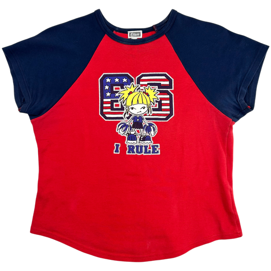 Vintage '66 I Rule' Two Tone Babytee - Size S/M