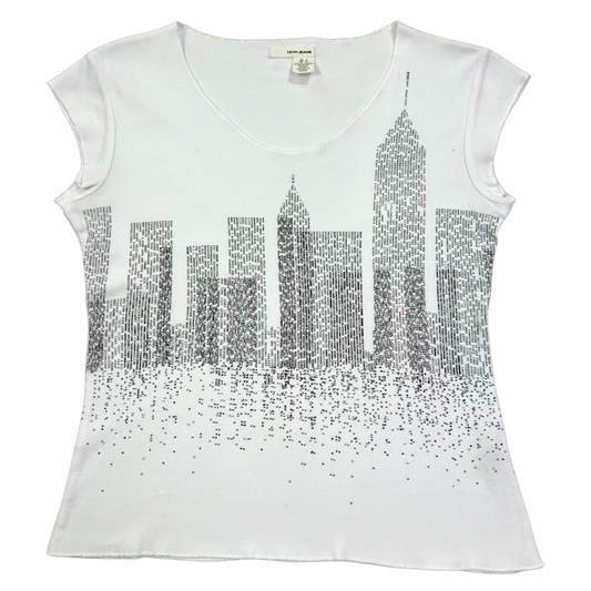 Vintage DKNY City Skyline Babytee - Size S/M