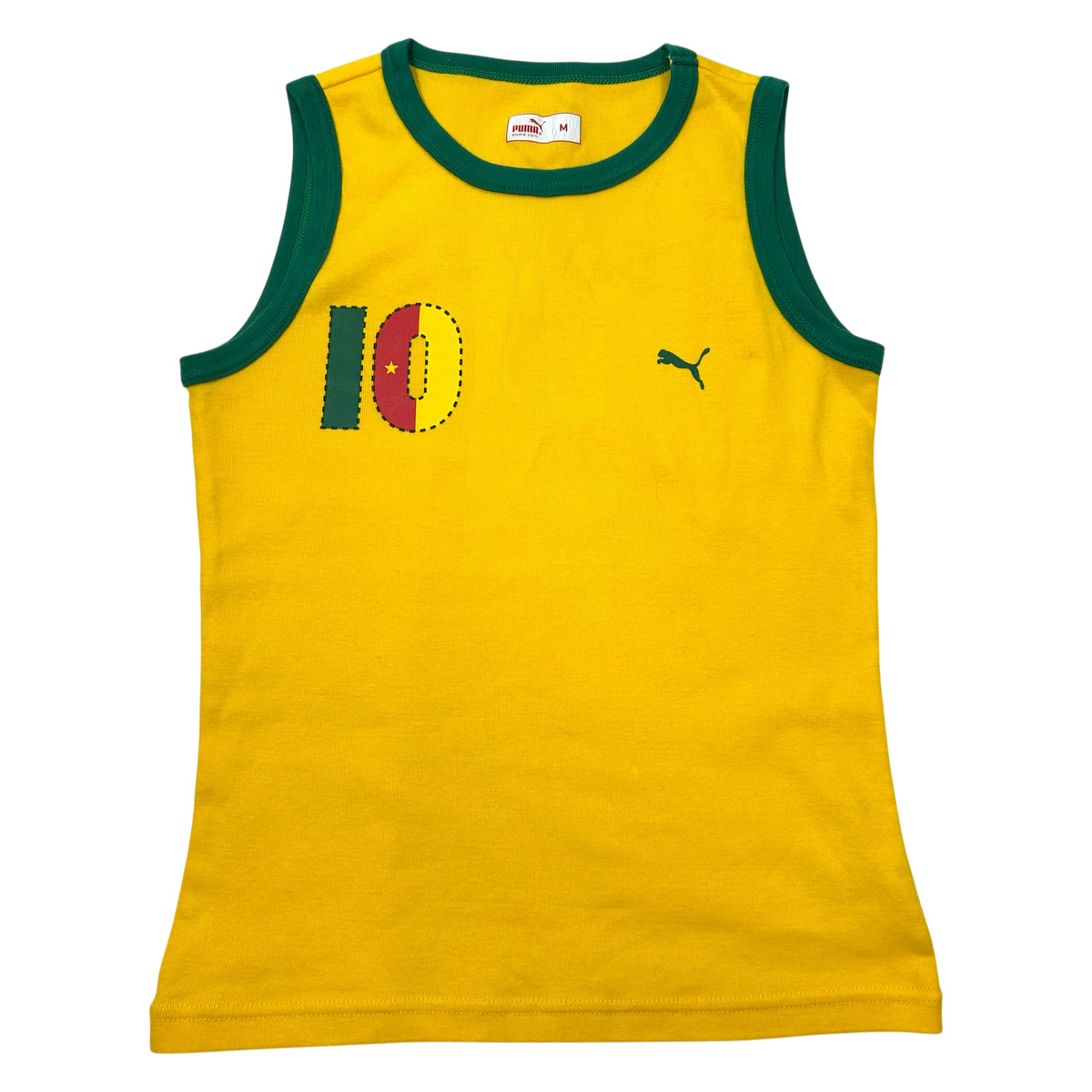 Vintage Yellow Puma Tank Top - Size XS/S