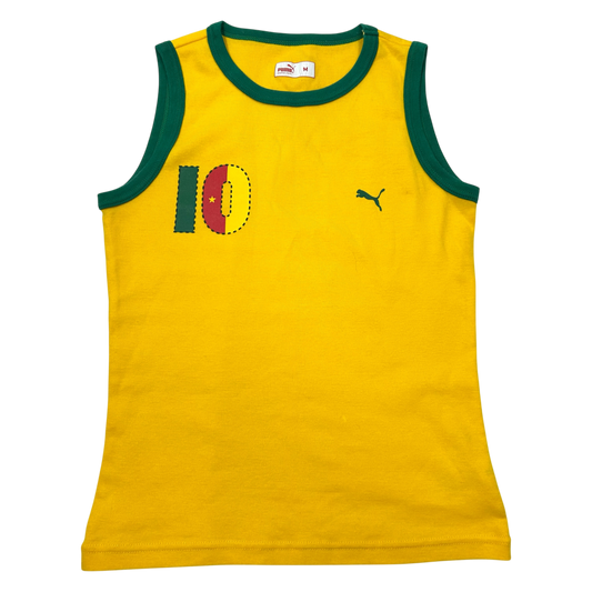 Vintage Yellow Puma Tank Top - Size XS/S