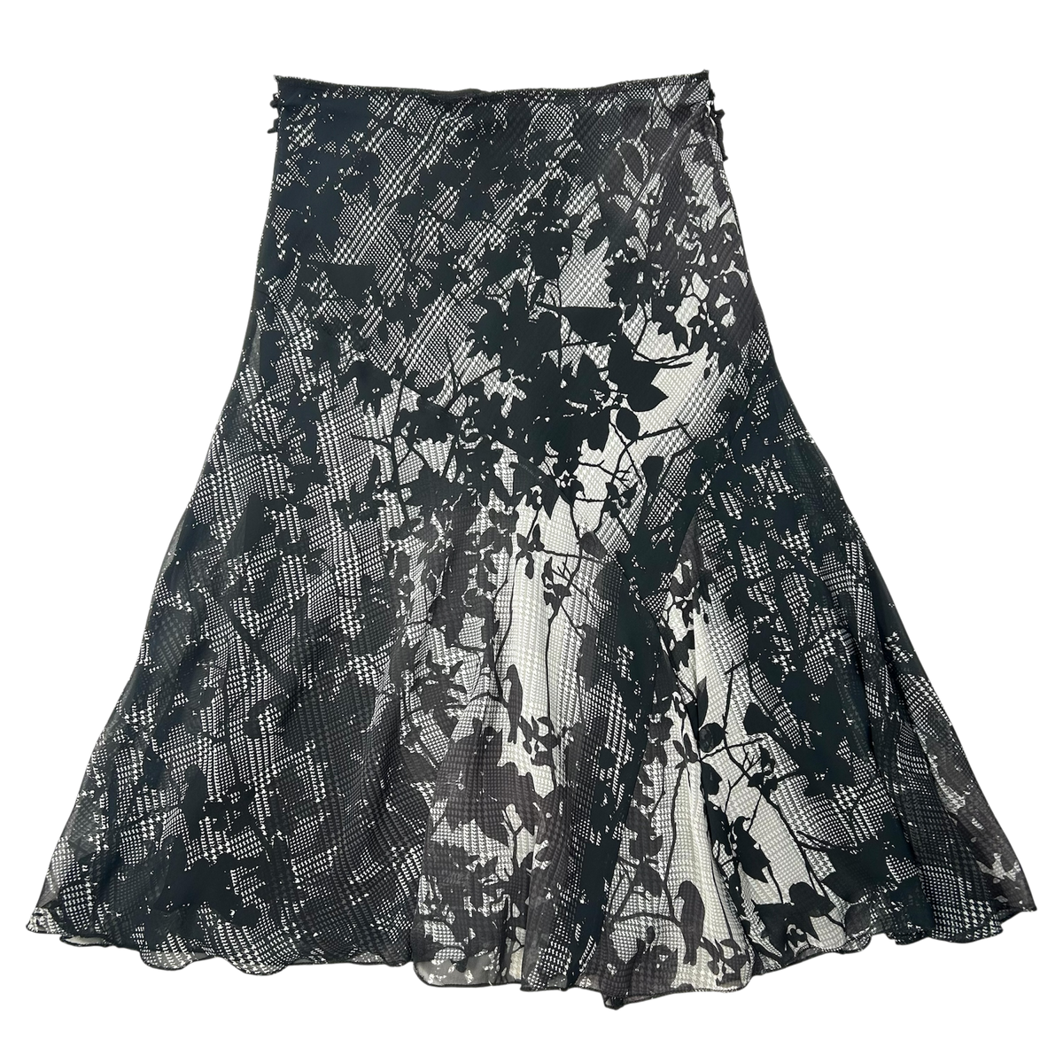 Vintage Floral Midi Skirt - Size M/L