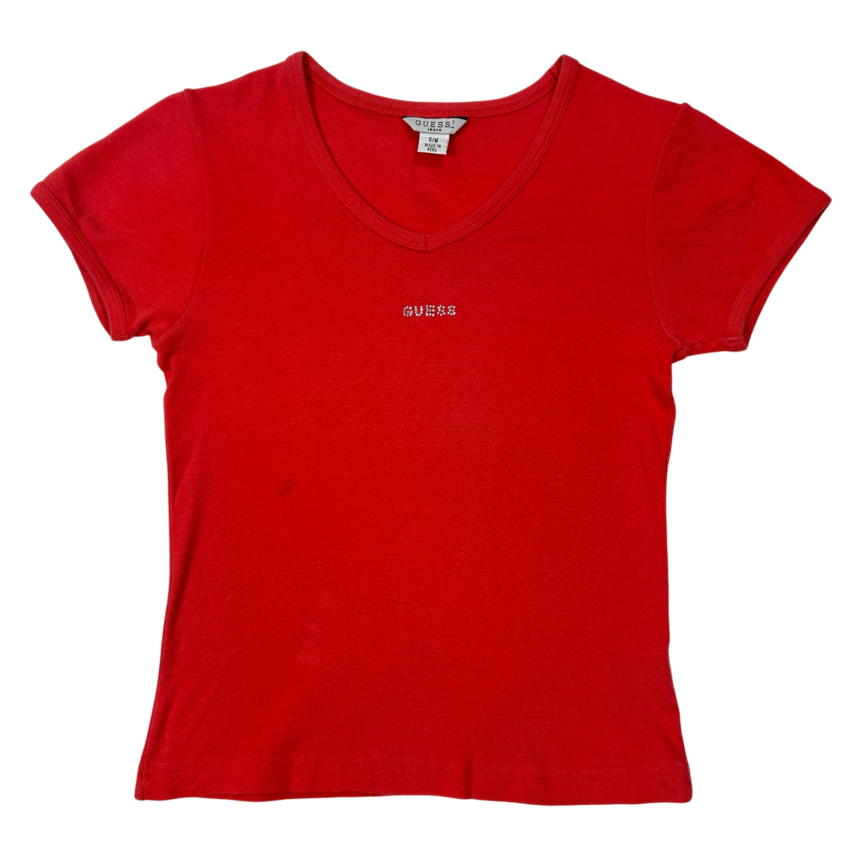 Vintage Rhinestone Guess Babytee - Size XS
