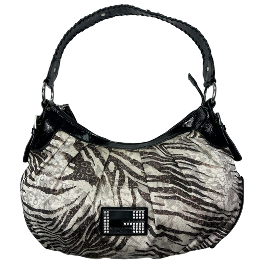 Vintage 2003 Animal Print Guess Baguette Shoulder Bag