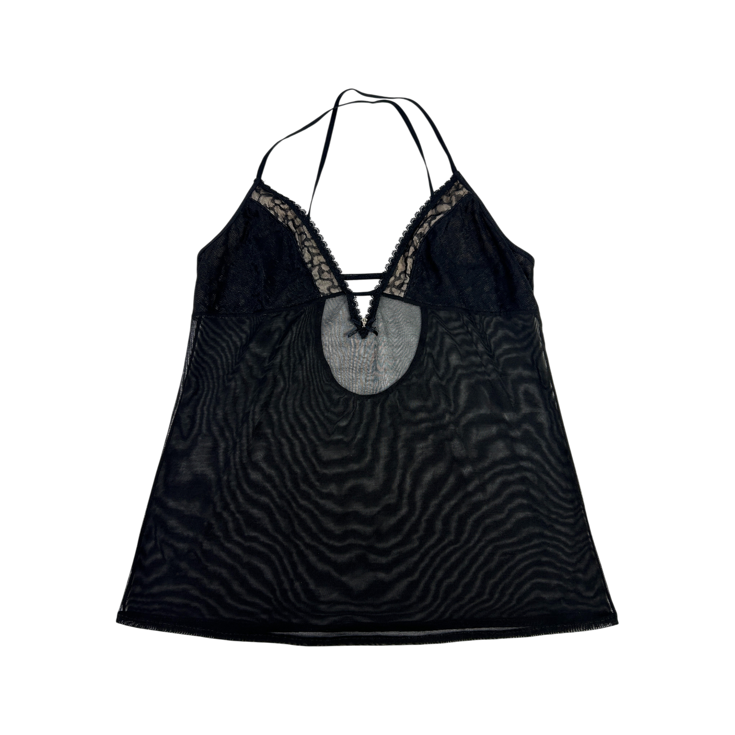 Black Mesh Panel Cami - Size S/M