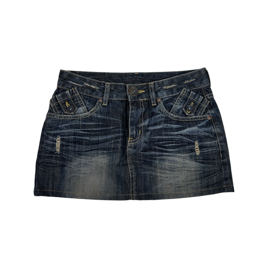 Dark Denim Mini Skirt - Size XS/S