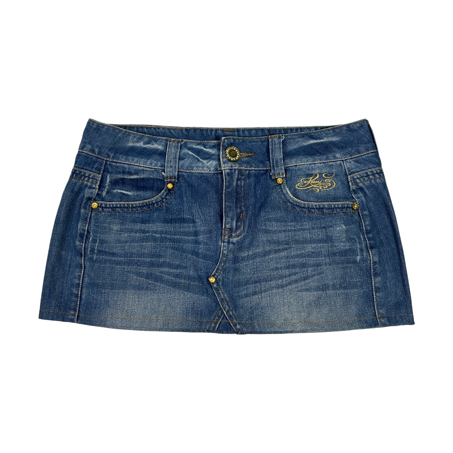 Y2K Denim Mini Skirt - Size M/L
