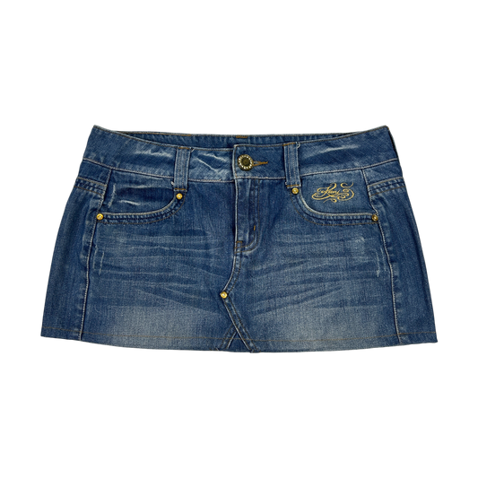 Y2K Denim Mini Skirt - Size M/L